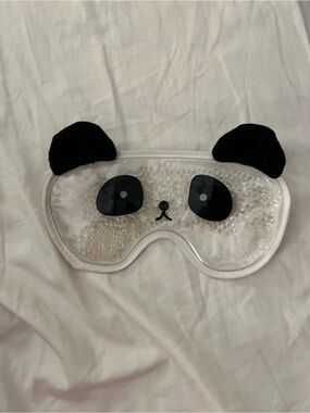 Kids Panda Gel Eye Mask - Black & White